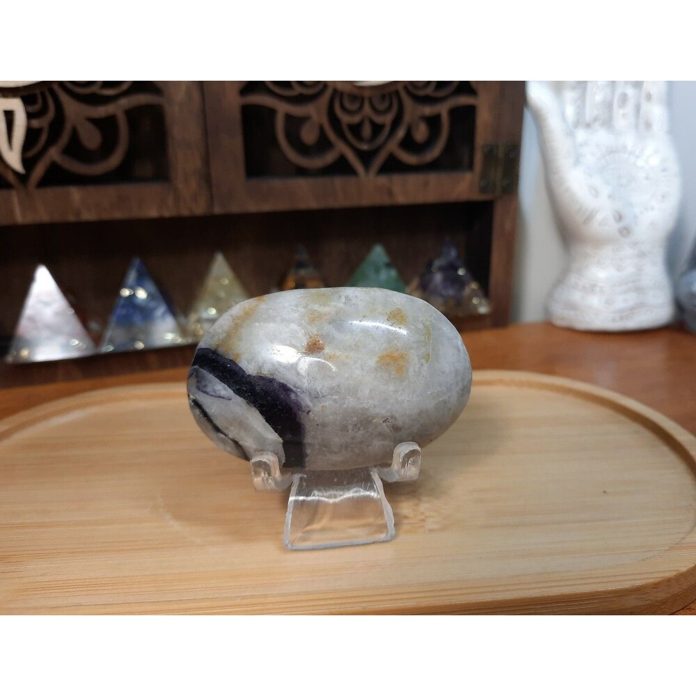 Rare Tiffany Stone/ Opalized Flourite Crystal Palmstone